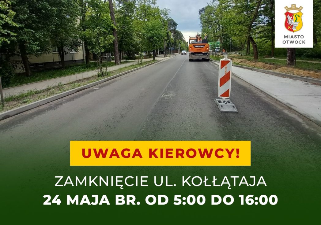Czasowe zamknięcie odcinka ul. Kołłątaja